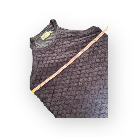 Eliza J Textured Knit Sleeveless Sweater Dress Navy Size M NWT - Picture 3 of 5